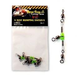 B'n'M Pole Company 3-Way Bumping Swivels Catfish Gear