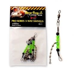 B'n'M Pole Company Catfish Gear Pro Series 3-Way Swivels