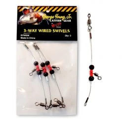 B'n'M Pole Company 3-Way Wired Swivels Catfish Gear
