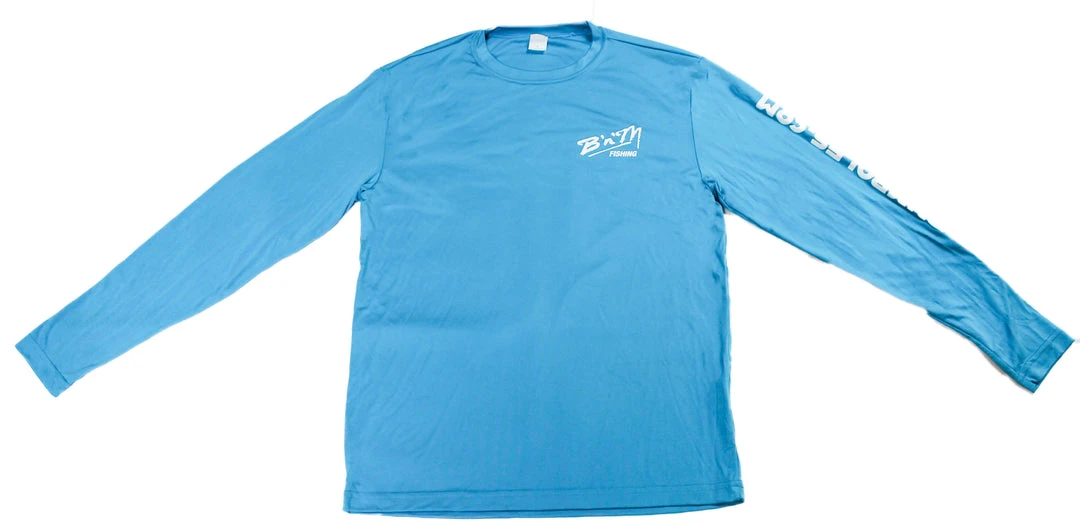 B'n'M Pole Company Apparel B'n'M Fishing Blue Dry Fit Long Sleeve 1 B'n'M Pole Company Apparel B'n'M Fishing Blue Dry Fit Long Sleeve