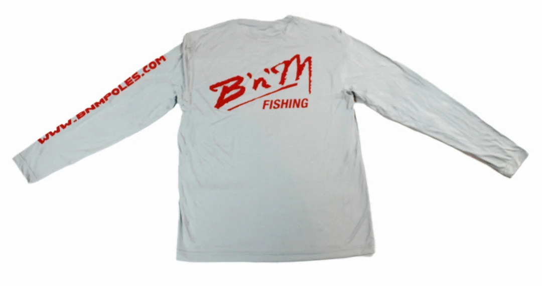 B'n'M Pole Company B'n'M Fishing Silver Dry Fit Long Sleeve Apparel 2 B'n'M Pole Company B'n'M Fishing Silver Dry Fit Long Sleeve Apparel