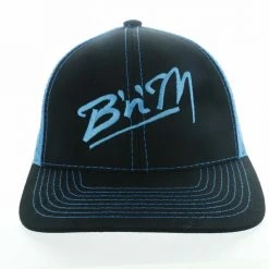 B'n'M Pole Company Neon Blue/Black Mesh Hat Apparel
