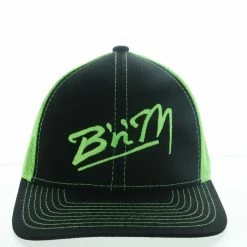 B'n'M Pole Company Apparel Neon Mesh Hat Green/Black