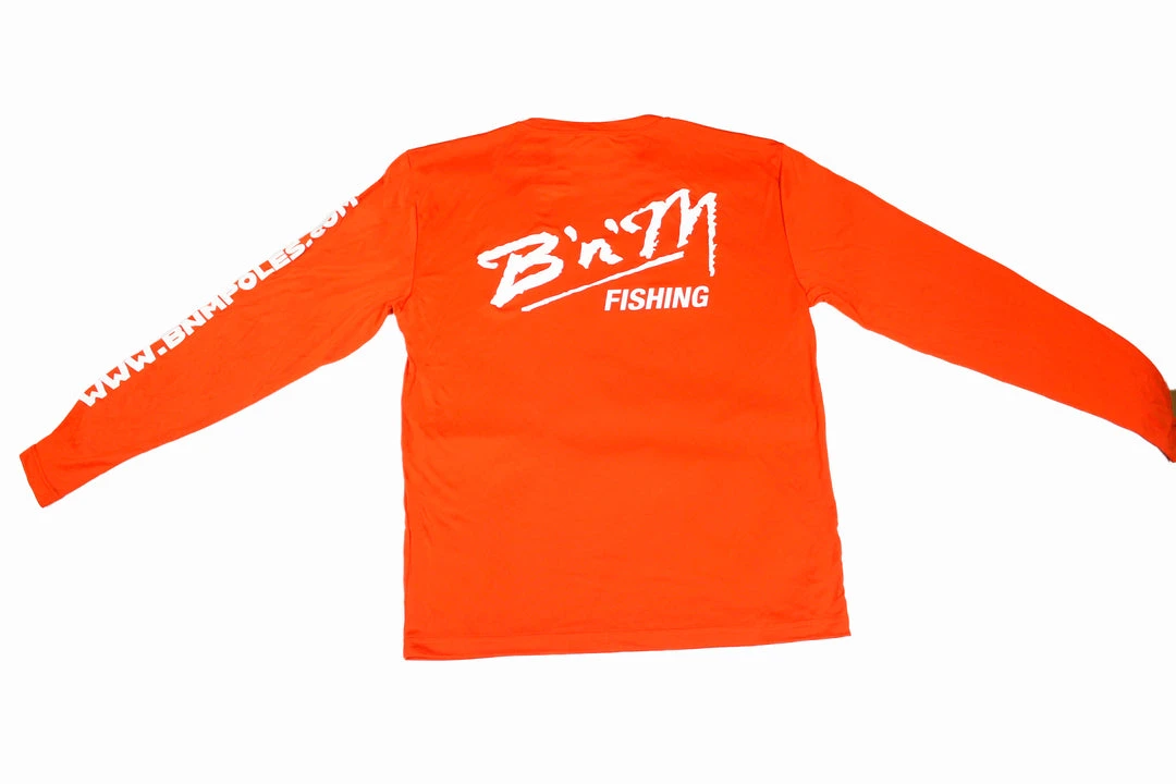 B'n'M Pole Company B'n'M Fishing Orange Dry Fit Long Sleeve Apparel 2 B'n'M Pole Company B'n'M Fishing Orange Dry Fit Long Sleeve Apparel